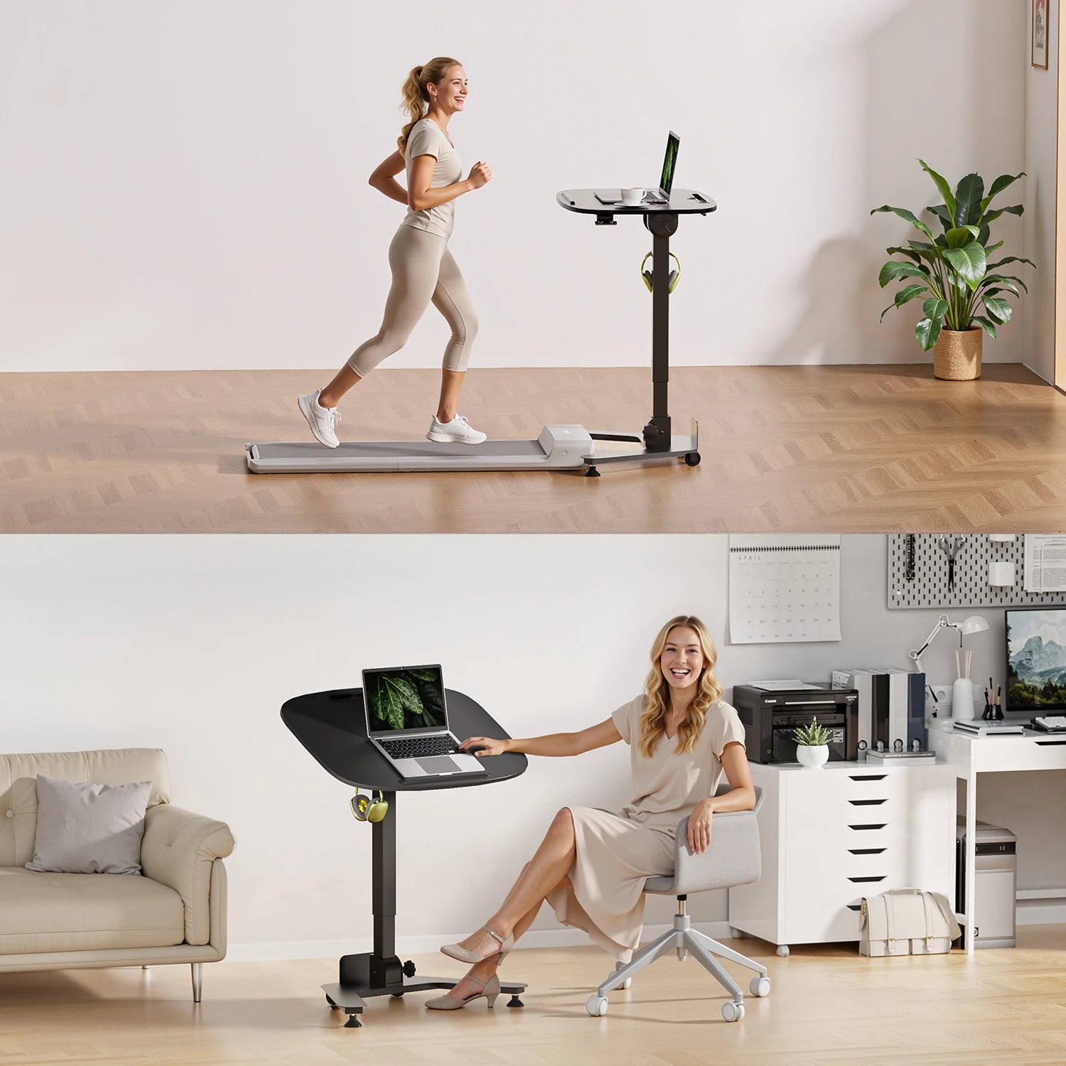 ETD5 Mobile Folding Pneumatic Standing Desk - Image 22