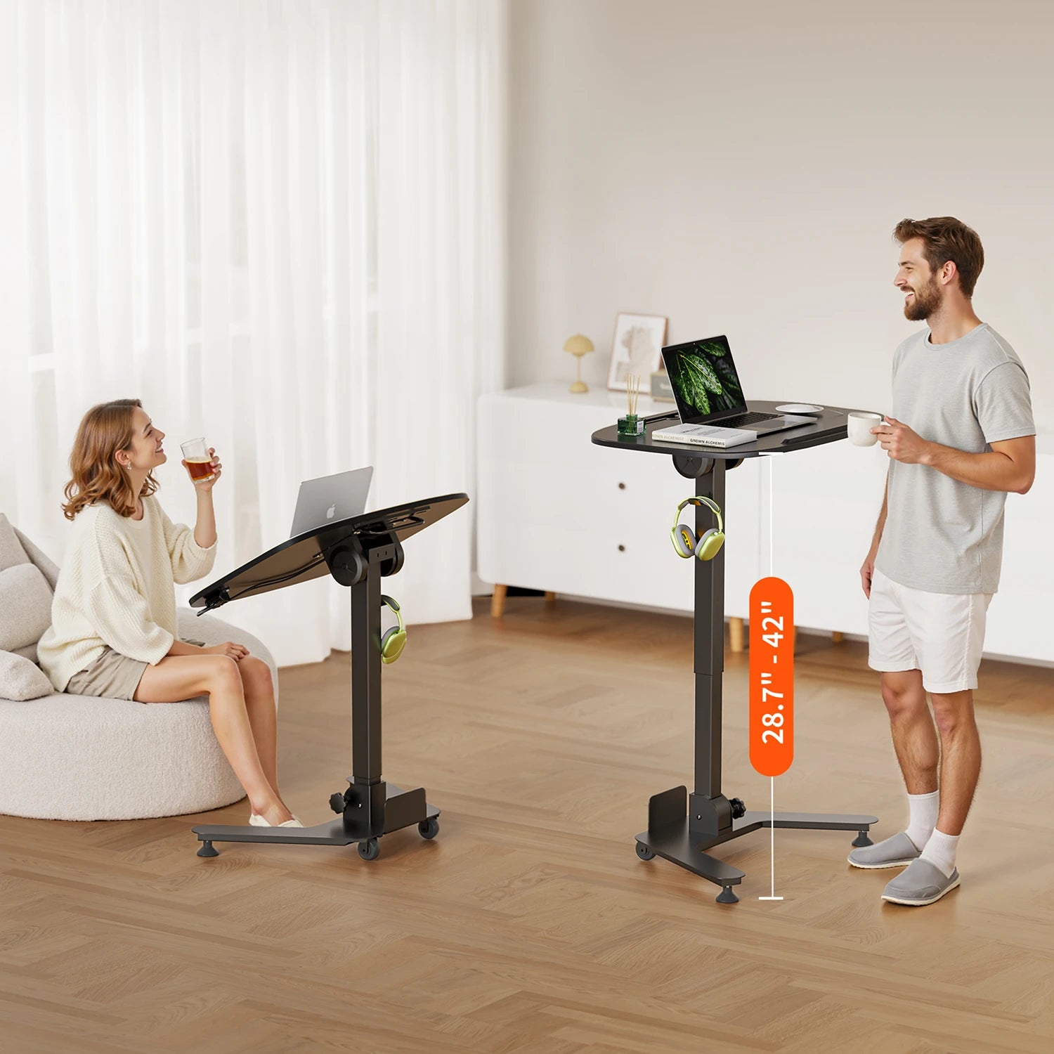 ETD5 Mobile Folding Pneumatic Standing Desk - Image 20
