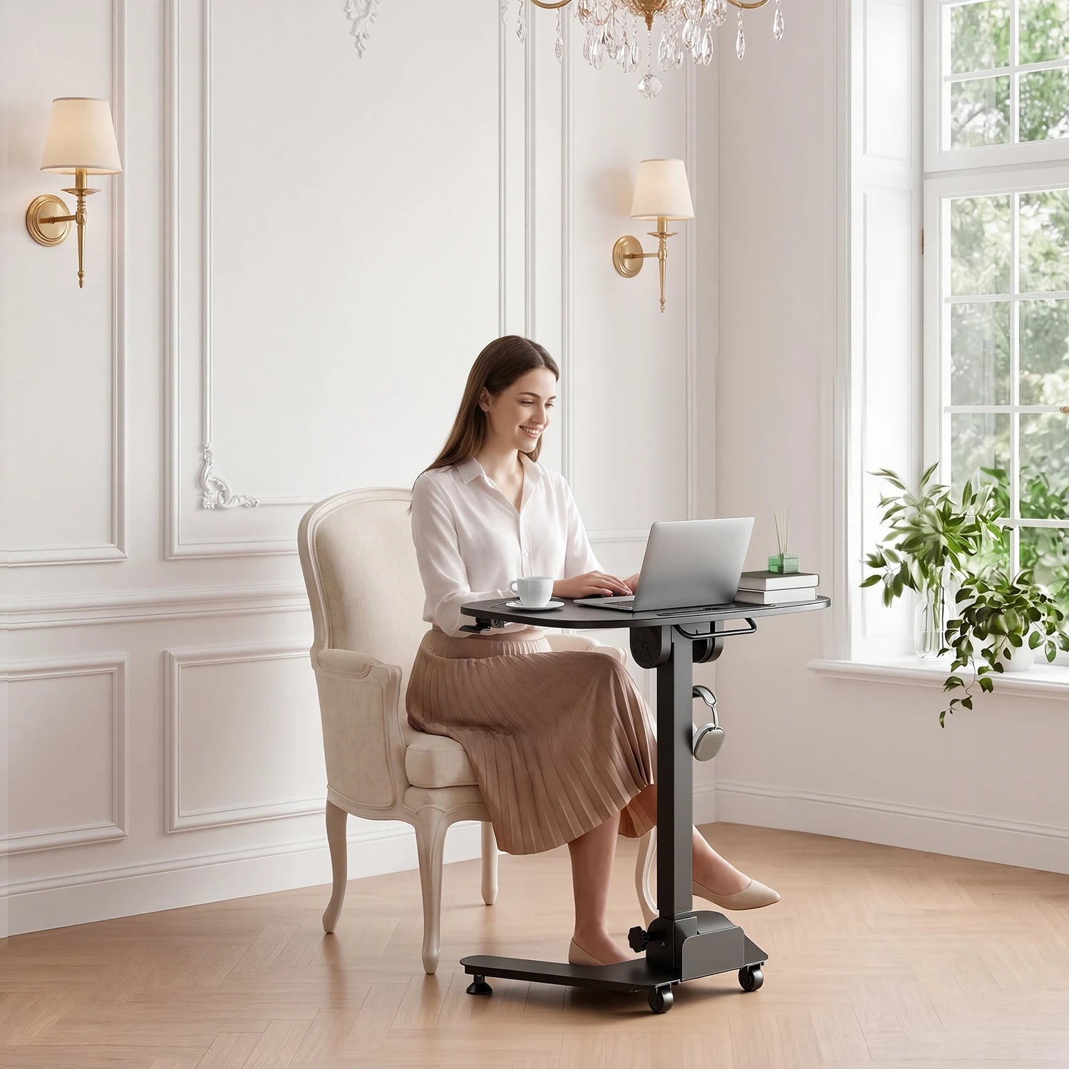ETD5 Mobile Folding Pneumatic Standing Desk - Image 15