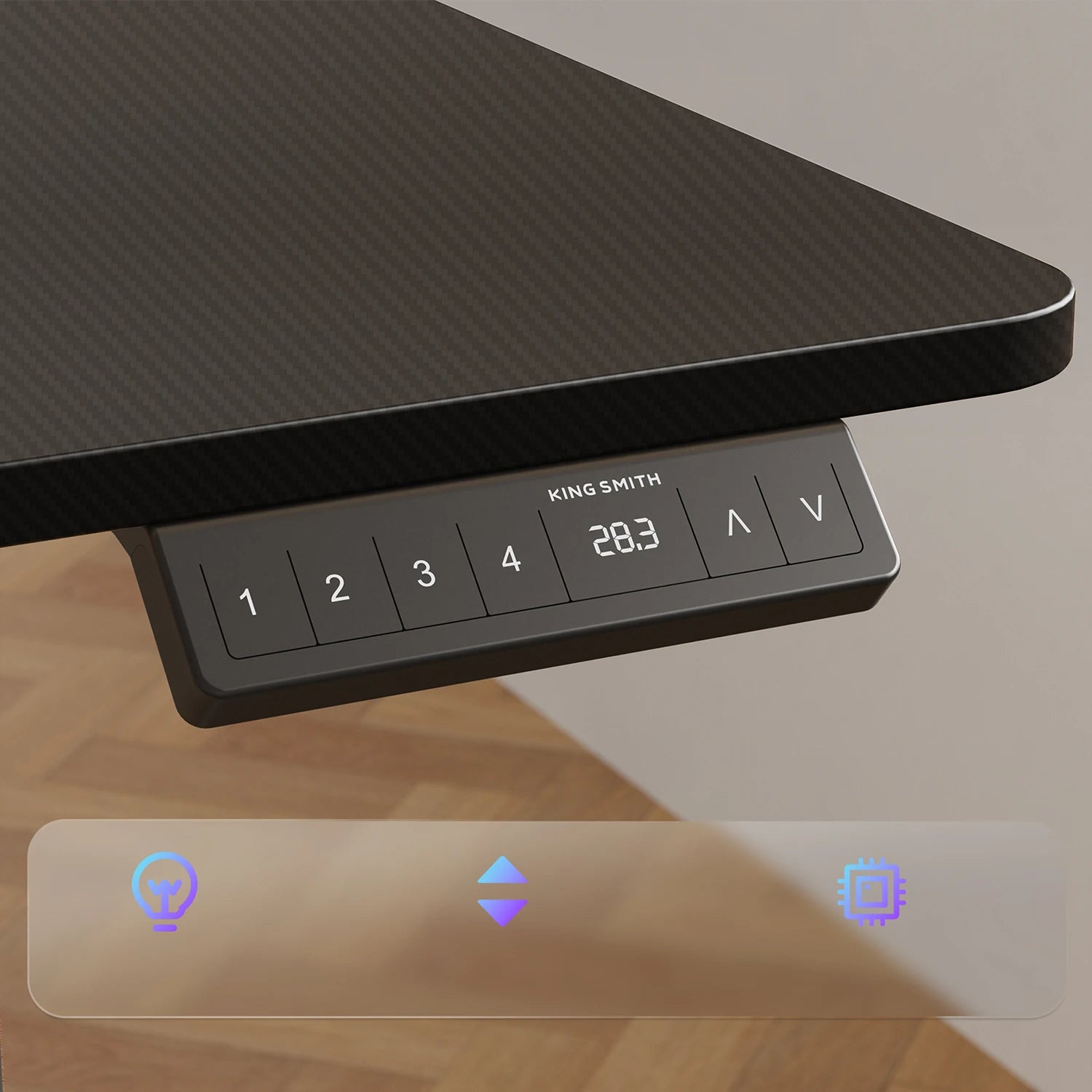 L-Shape With Keyboard Tray Standing Desk - Image 29