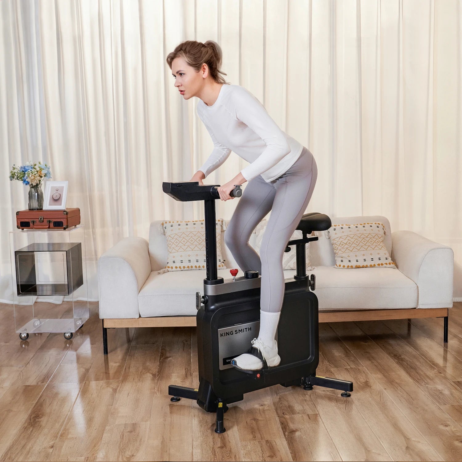 W1B 3 IN 1 Foldable Exercise Bike. Under Desk Bike - Image 13